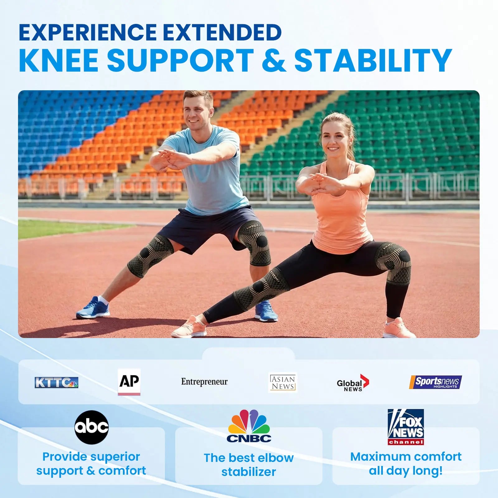 2026 NEW Copper Knee Braces for Knee Pain (2 Pack), UGEM Compression Knee Sleeves with Patella Gel Pad & Side Stabilizers, Workout Sports Knee Support for Men & Women, Meniscus Tear, ACL & Arthritis Relief