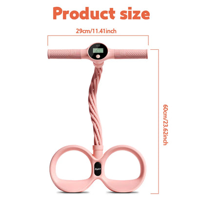 Soulyis Multifunction Pedal Resistance Band, 6-Tube Elastic Yoga Pedal Puller Resistance Band, Elastic Pull Rope Fitness, Full-Body Workout at Home Gym, Exercise Sit-Up, Yoga, Abdominal Training