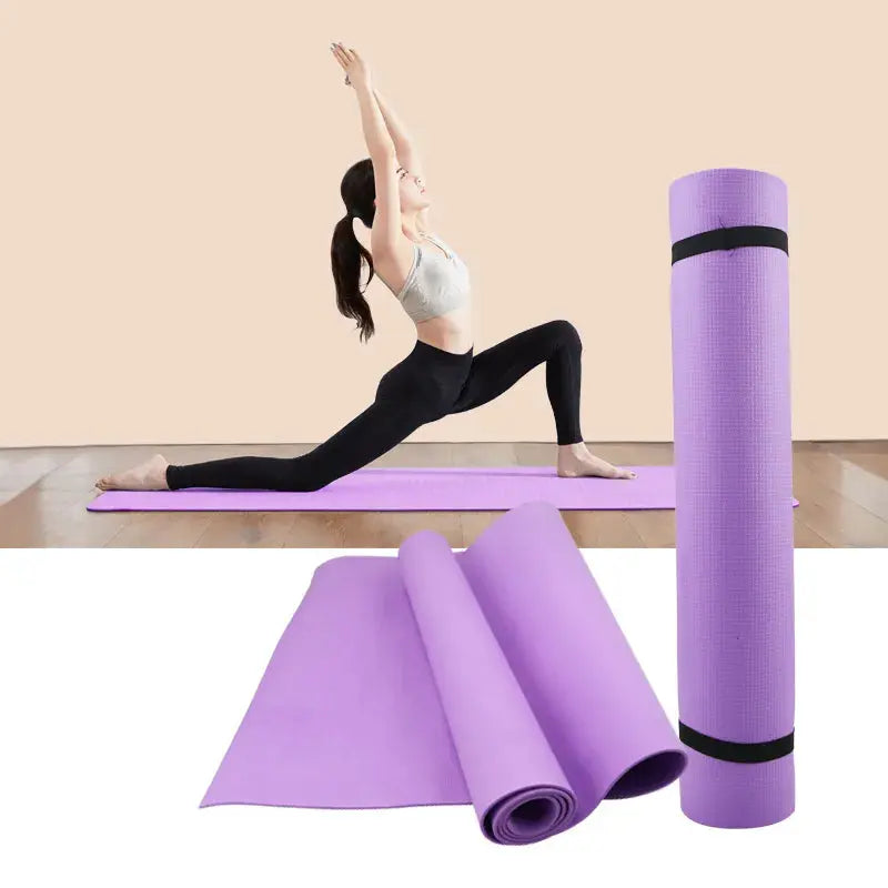 4MM Thick EVA Yoga Mats Anti-Slip Sport Fitness Mat Blanket For