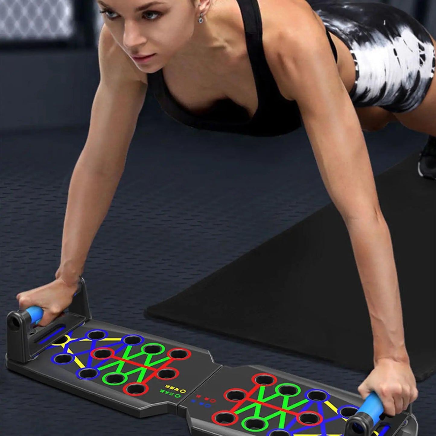 Pushups Fitness Stands | Push up Board for Pectoral Abdominal Muscle,Indoor Fitness Supplies Back Shoulder Muscle Trainer for University Campus, Workplace, Traveling, Gym