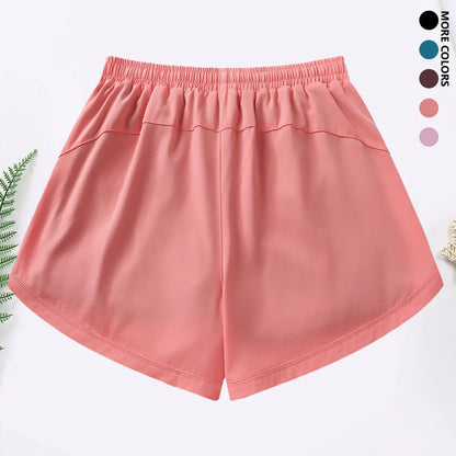 3-Piece Women’S Casual Athletic Shorts Set Featuring Built-In Lining, Drawstring, and Elastic Waistband — Suitable for Running, Fitness, and Outdoor Activities; Running Gear | Casual Sportswear, Women’S Shorts, Summer Bottoms
