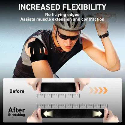 Kinesiology Tape for Shoulder Pain Relief Pre Cut Sports Waterproof Breathable Enhance Elastic Kinesiology Athletic Tape for Shoulder Support and Muscle Sports