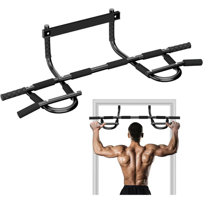 Upgrade Pull up Bar for Doorway - Max Capacity 440 Lbs, Portable Upper Workout Bar for Strength