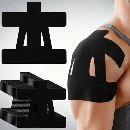 Kinesiology Tape for Shoulder Pain Relief Pre Cut Sports Waterproof Breathable Enhance Elastic Kinesiology Athletic Tape for Shoulder Support and Muscle Sports